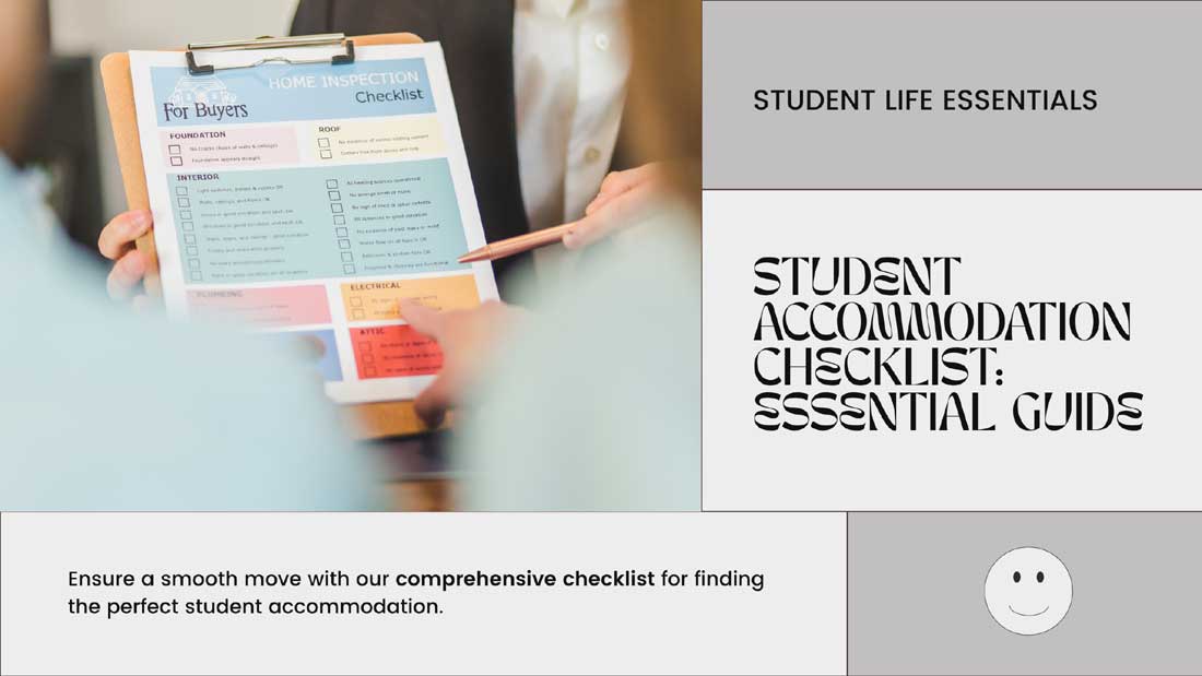 Student Accommodation Checklist: What to Look for Before You Sign